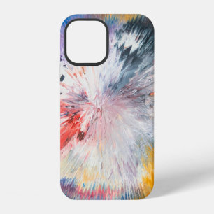 Coque iPhone 12 Peinture à l'huile 4K. Abstraction créative coloré