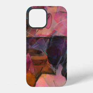 Coque iPhone 12 Peinture abstraite. Peinture à l'huile. Impression