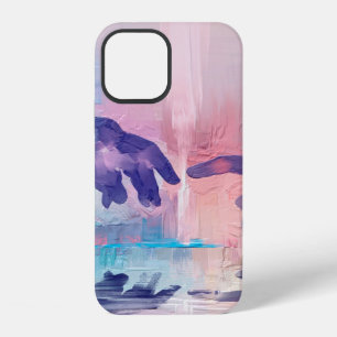 Coque iPhone 12 Peinture d'art fin, mains peintes à la main surréa
