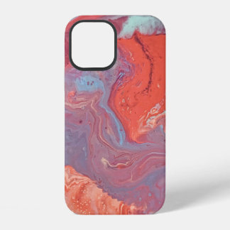 Coque iPhone 12 Peinture Marbrée à l'Eau