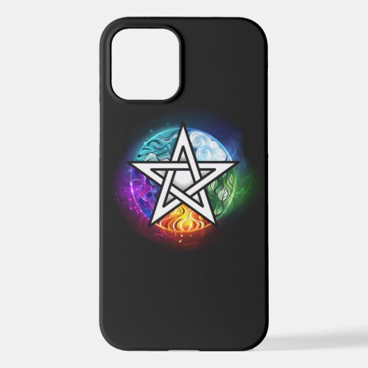 Coque iPhone 12 pentagramme du Wiccan (Verso)
