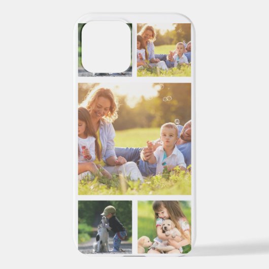 Coque iPhone 12 Personnaliser le collage photo Coque-coque iphone  (Verso)