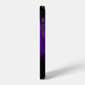 Coque iPhone 12 Pétale de fleur violette (Côté gauche)