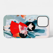 Coque iPhone 12 Petite comique en forêt (Verso Horizontal)