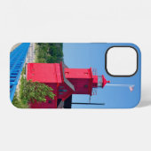 Coque iPhone 12 Phare de Big Red Michigan (Verso Horizontal)