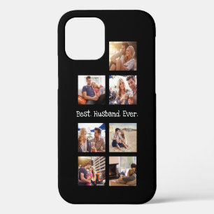 Coque iPhone 12 Photo amusante Meilleur Mari Collage Personnalisé