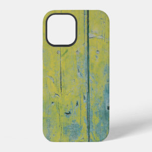 Coque iPhone 12 Photo rapprochée d'une planche en bois jaune et sa