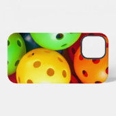Coque iPhone 12 Pickleball Coloré (Verso Horizontal)