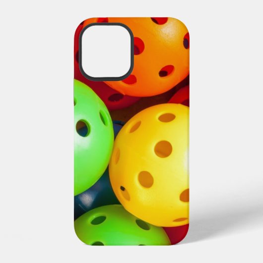Coque iPhone 12 Pickleball Coloré (Verso)