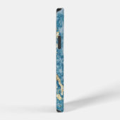 Coque iPhone 12 Pierre d'Or Bleu Foncé Unique (Côté droit)