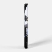 Coque iPhone 12 Pierre précieuse : éclat d'espace noir. (Côté droit)