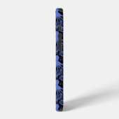 Coque iPhone 12 Pieuvre (fond sombre) (Côté gauche)