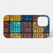 Coque iPhone 12 Pile de remorque à cargaison (Verso Horizontal)