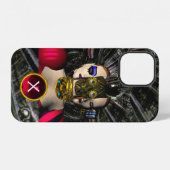 Coque iPhone 12 PILOTE DE VAISSEAU SPATIAL XENIA ANDROID, Monogram (Verso Horizontal)