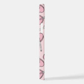 Coque iPhone 12 Pink Lollipops, Heart Lollipops, Lollipop Pattern (Côté droit)