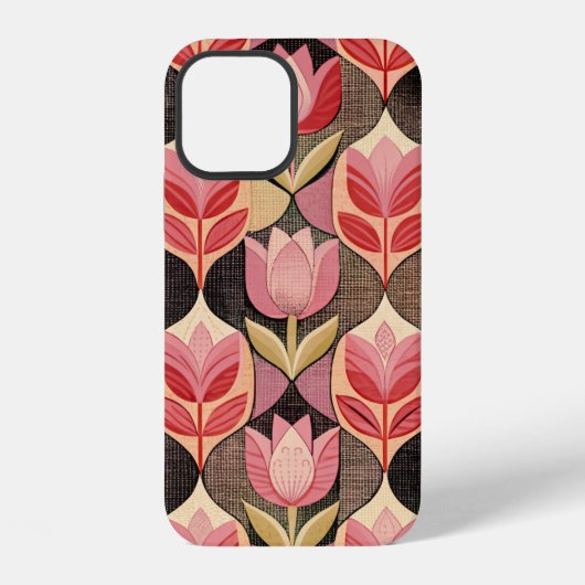 Coque iPhone 12 Pink Tulips (Verso)