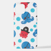 Coque iPhone 12 Pirate Octopus, Motif de pieuvre, Animaux de mer (Verso)
