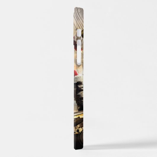 Coque iPhone 12 Pirate Père Noël (Côté gauche)