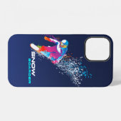 Coque iPhone 12 Planche à neige | (Verso Horizontal)