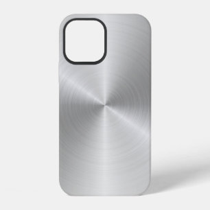 Coque iPhone 12 Plaques circulaires fer métallique