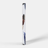 Coque iPhone 12 Plumes colorées Texture tribale (Côté droit)