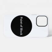 Coque iPhone 12 Point de Noir (Verso Horizontal)