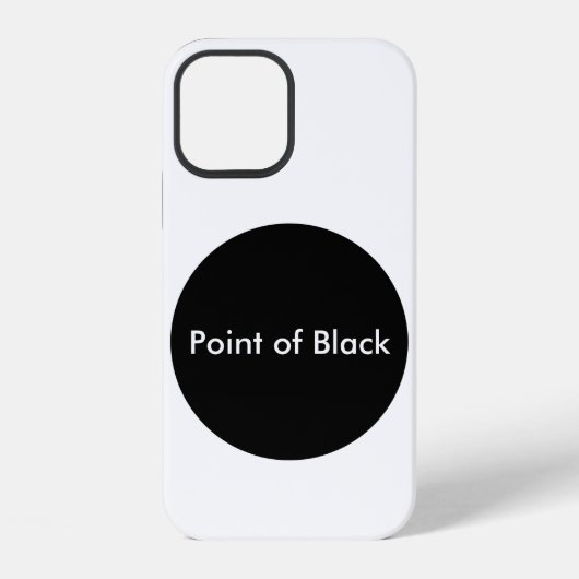 Coque iPhone 12 Point de Noir (Verso)