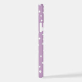 Coque iPhone 12 Points Dalmatiens Lilac, Points Dalmatiens, Pots D (Côté droit)