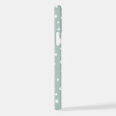 Coque iPhone 12 Points Dalmatiens verts, Points Dalmatiens, Pots D (Côté droit)