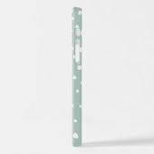 Coque iPhone 12 Points Dalmatiens verts, Points Dalmatiens, Pots D (Côté gauche)