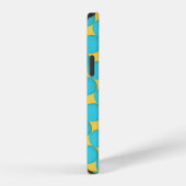 Coque iPhone 12 Points jaune sarcelle frais (Côté droit)