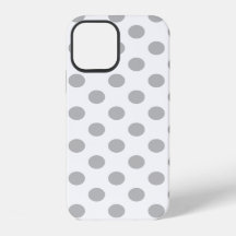 Pois gris sur blanc