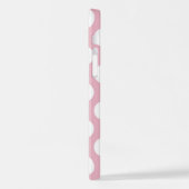Coque iPhone 12 Pois roses, Motif Pointe Polka, Points, Pointe (Côté gauche)