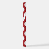 Coque iPhone 12 Pois rouges, Motif à points polka, points, pointil (Côté droit)