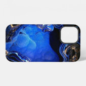 Coque iPhone 12 Pool Azurite (3D Look) (Verso Horizontal)