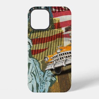 Coque iPhone 12 Poster vintage de New York.