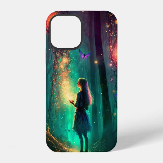 Coque iPhone 12 Poussière de Pixie de Forêt Enchantée de Fée Magiq (Verso)