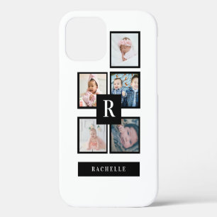 Coque iPhone 12 Pro 5 Photo & Monogramme & Nom