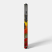 Coque iPhone 12 Pro Abeille et fleurs (Côté gauche)