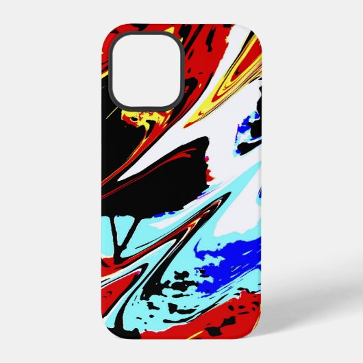 Coque iPhone 12 Pro Abstrait coloré, (Verso)