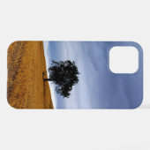 Coque iPhone 12 Pro Arbre dans un champ de blé (Verso Horizontal)