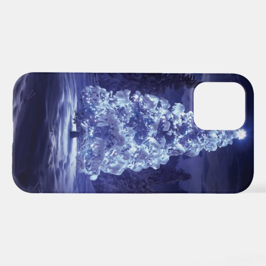 Coque iPhone 12 Pro Arbre de Noël (Verso Horizontal)