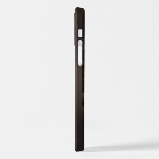 Coque iPhone 12 Pro Arrière - plan brun rayé Steampunk (Côté gauche)