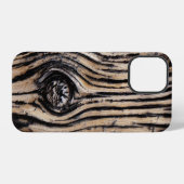 Coque iPhone 12 Pro Barre d'arbre brûlé (Verso Horizontal)