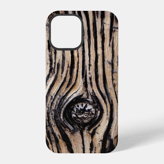 Coque iPhone 12 Pro Barre d'arbre brûlé (Verso)