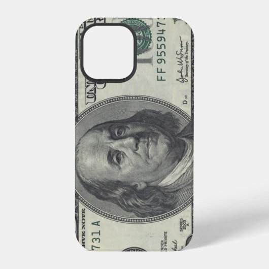 Coque iPhone 12 Pro Billet de 100 dollars (Verso)