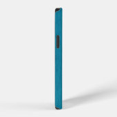Coque iPhone 12 Pro Bleu sarcelle et gris moderne professionnel (Côté droit)