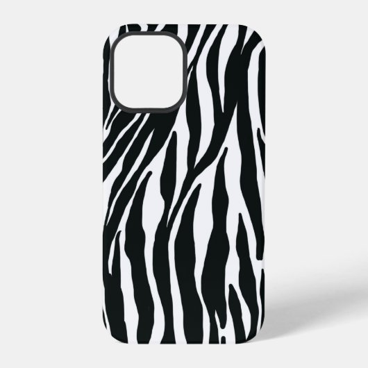Coque iPhone 12 Pro Boîtier téléphonique d'impression Zebra (Verso)