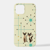Coque iPhone 12 Pro Boîtier téléphonique Mid Mod Cats (Verso)