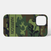 Coque iPhone 12 Pro Camouflage Monogramme (Verso Horizontal)
